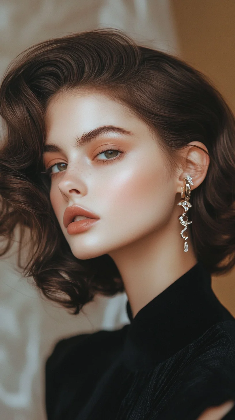 Effortlessly Chic: Vintage-Inspired Waves for Modern Glam