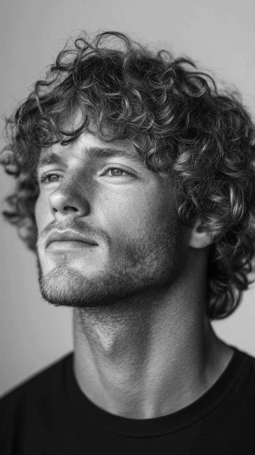 Effortlessly Cool: Embrace the Charm of Textured Curly Locks