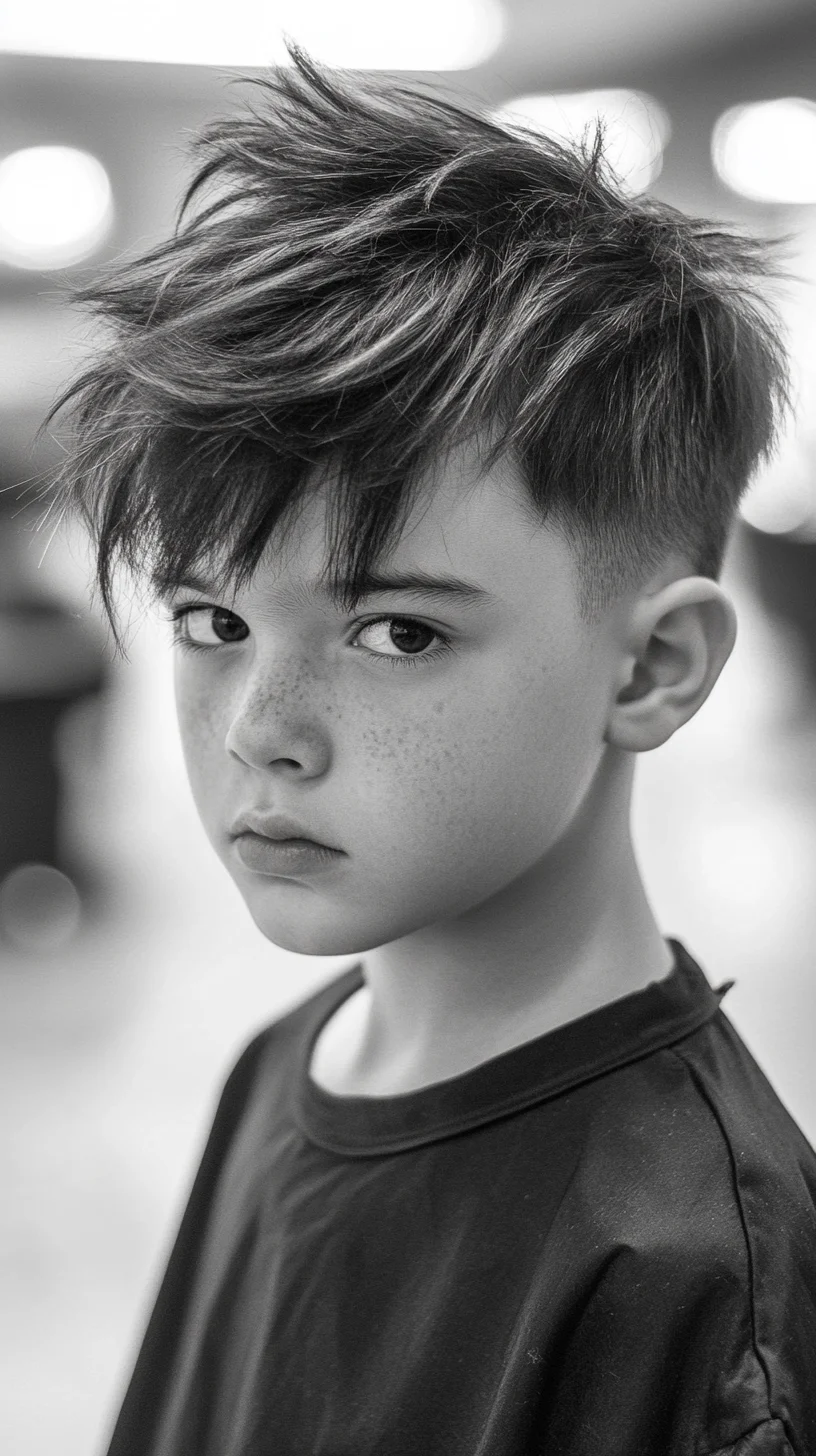 Effortlessly Cool Spiky Texture: The Ultimate Boy's Hairstyle