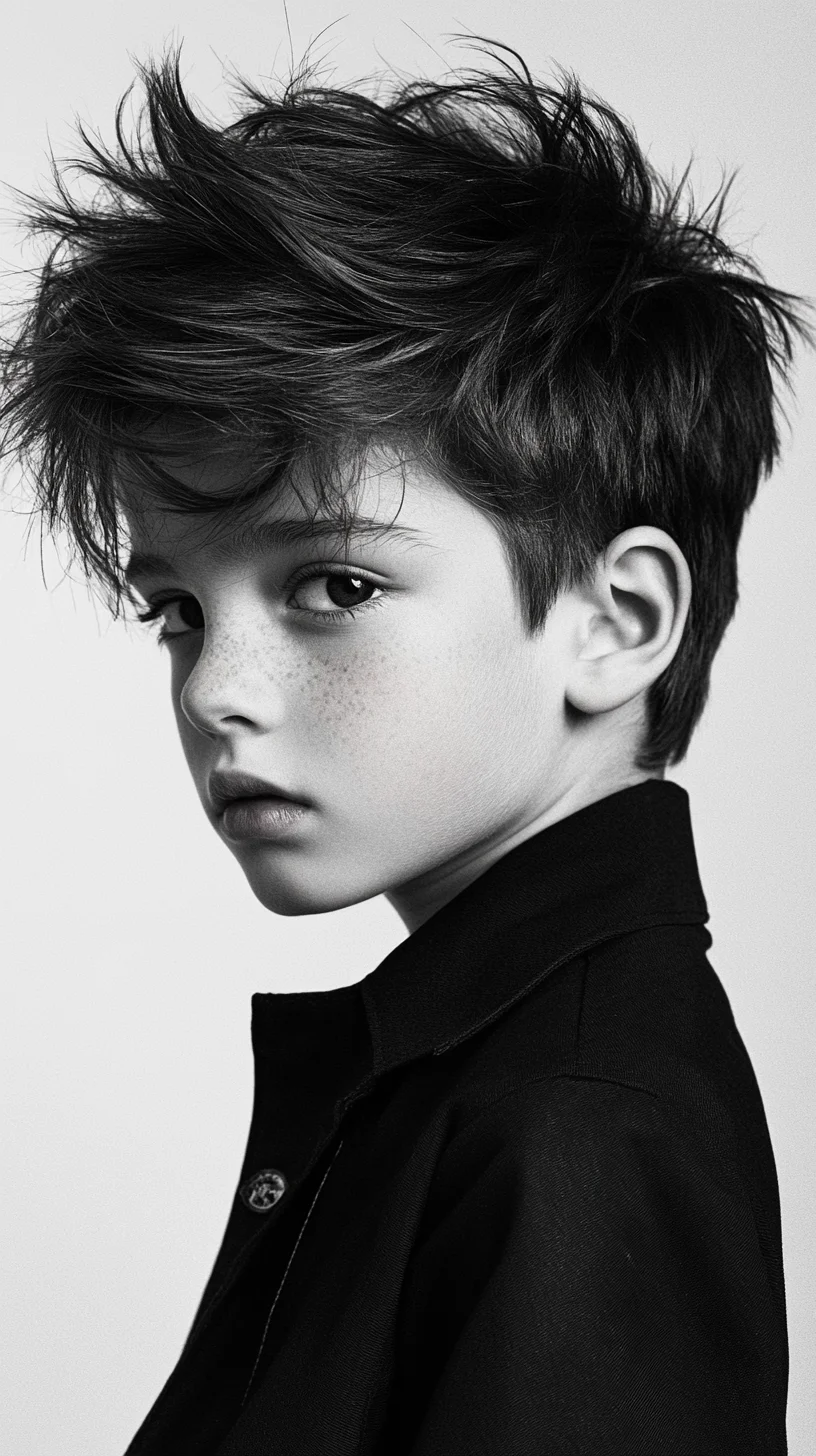 Effortlessly Cool Textured Crop: The Ultimate Edgy Hairstyle for Kids