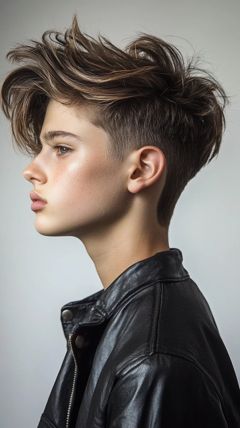 Effortlessly Cool: The Modern Textured Undercut with Volume