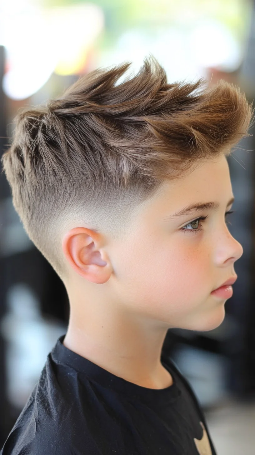 Effortlessly Cool: The Textured Fade for a Modern Youthful Look