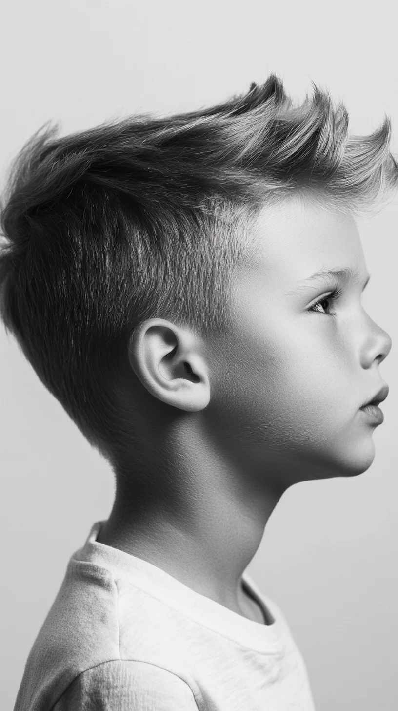 Effortlessly Cool: The Textured Faux Hawk for Modern Kids