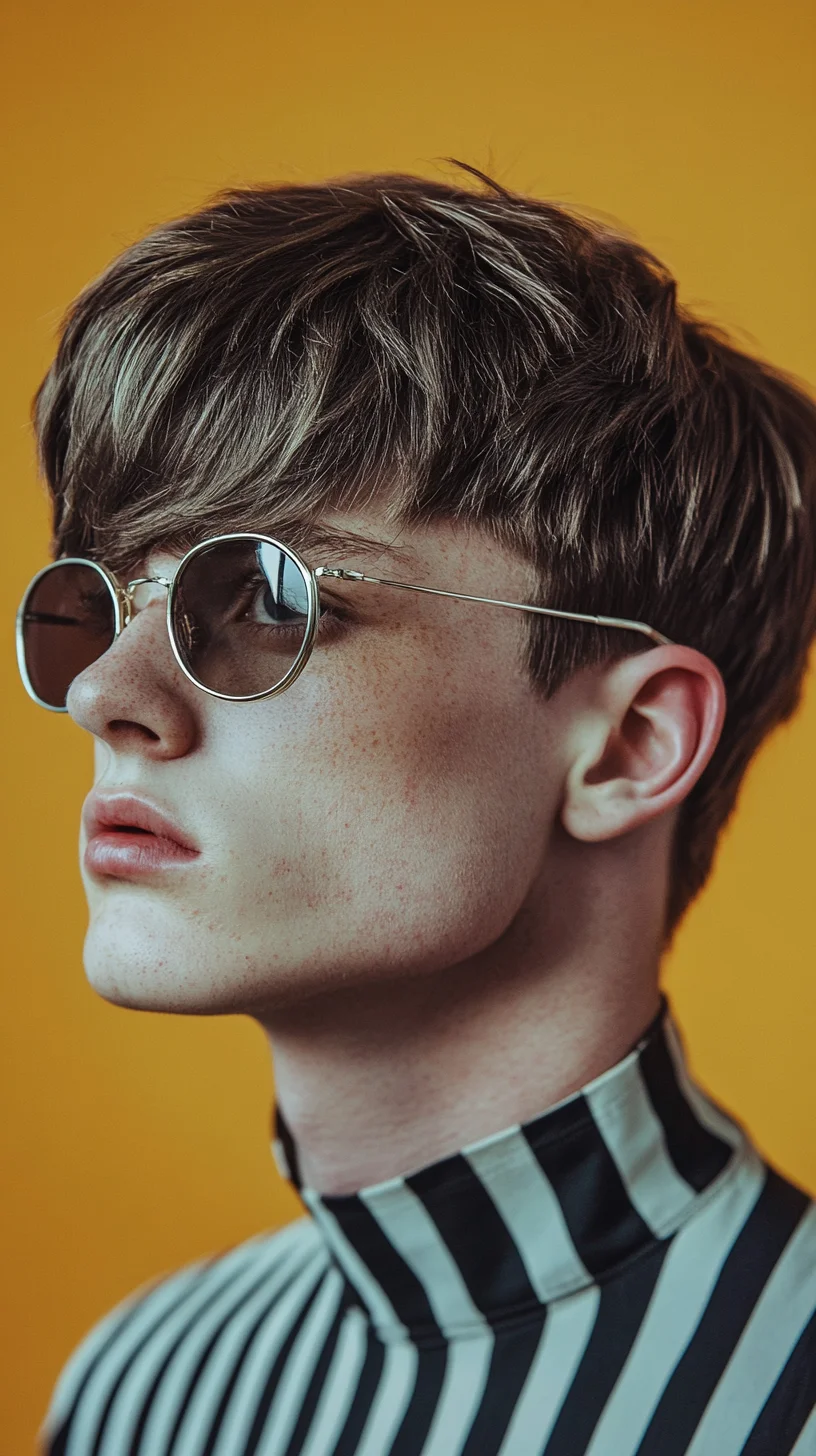 Effortlessly Cool: The Textured Sweep Hairstyle for Modern Men