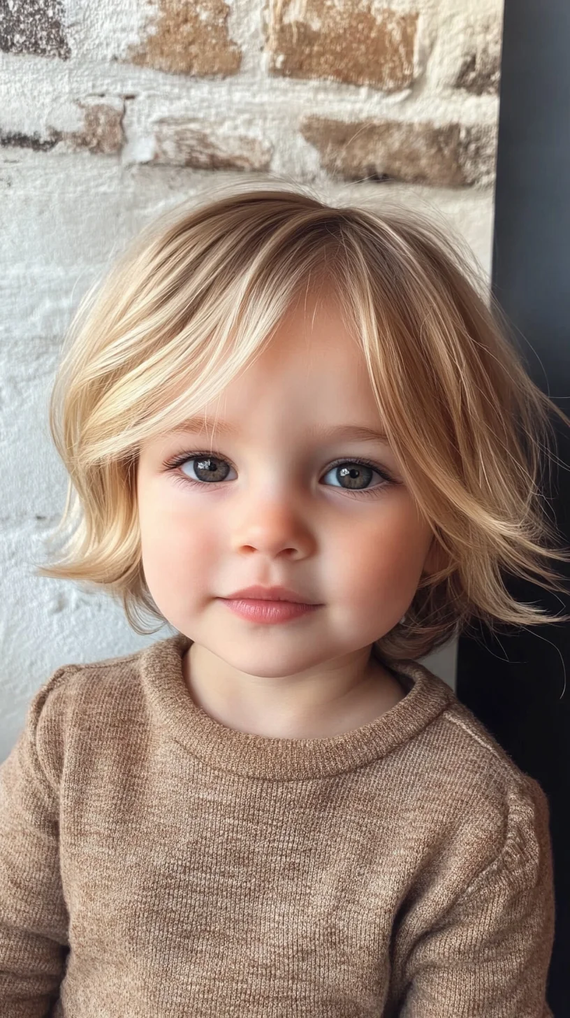 Effortlessly Cute: The Playful, Wavy Bob for Kids