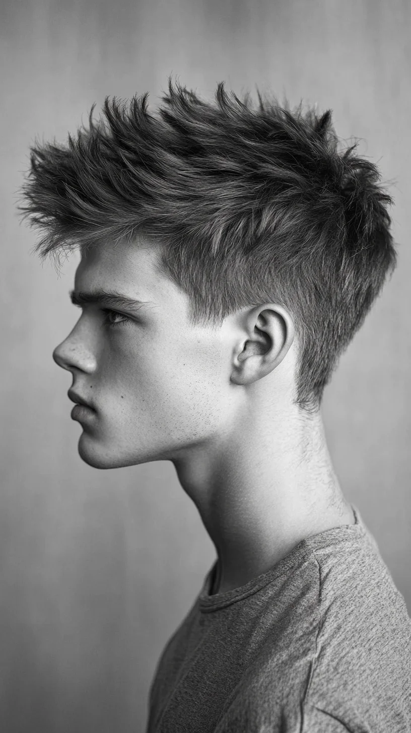 Effortlessly Edgy: Achieve the Perfect Textured Faux Hawk