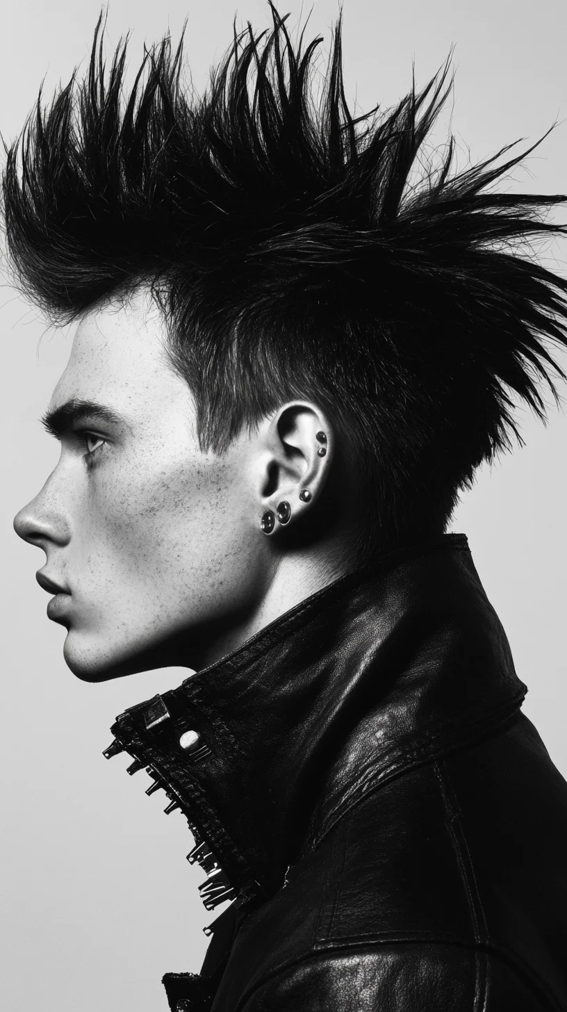 Effortlessly Edgy: Mastering the Spiked Mohawk for a Bold Statement