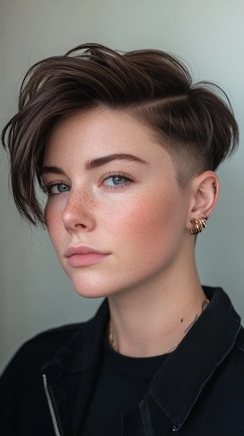 Effortlessly Edgy: The Chic Asymmetrical Pixie Cut