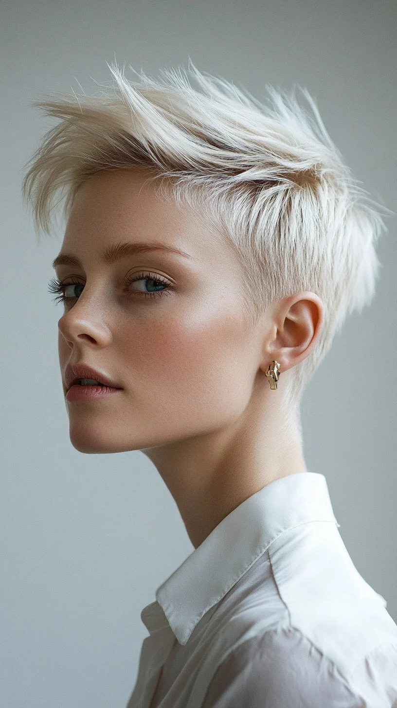 Effortlessly Edgy: The Modern Pixie Cut with Textured Volume