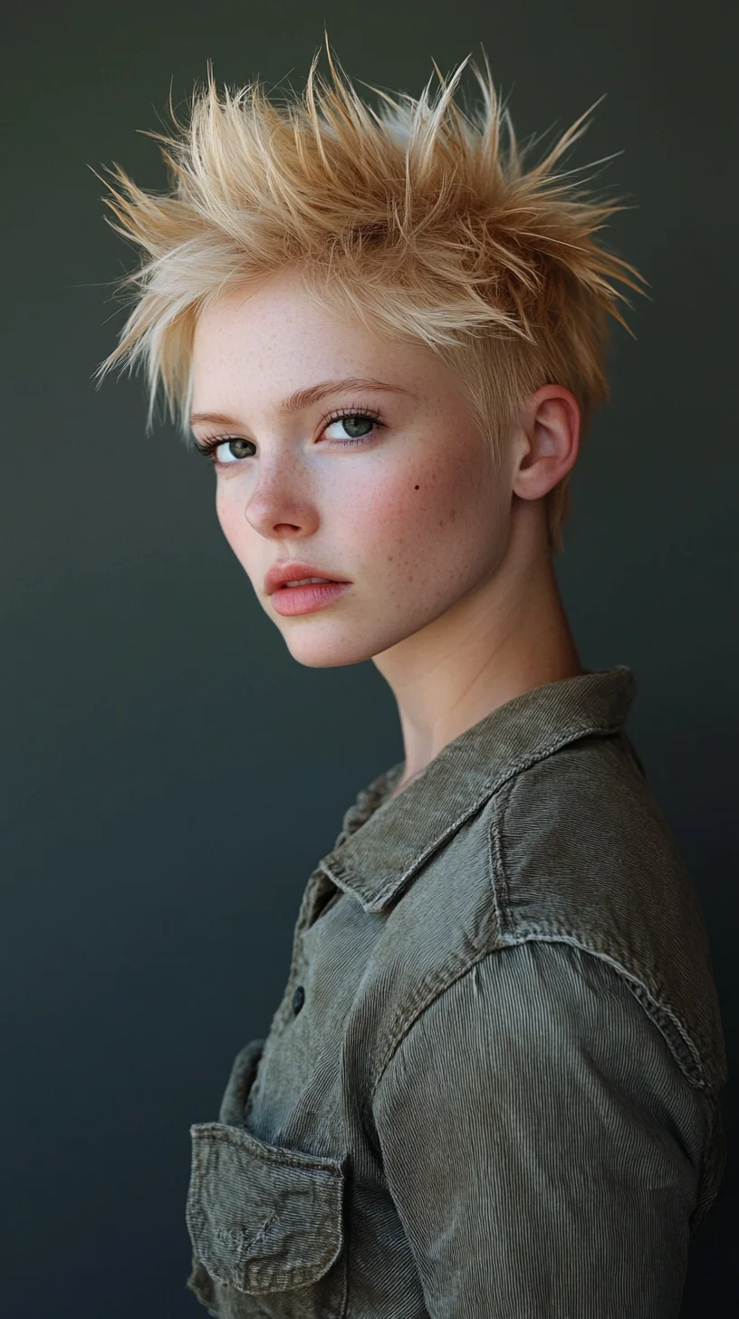 Effortlessly Edgy: The Spiky Pixie Cut for a Bold Statement