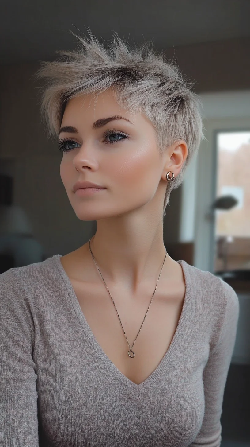 Effortlessly Edgy: The Stylishly Tousled Pixie Cut