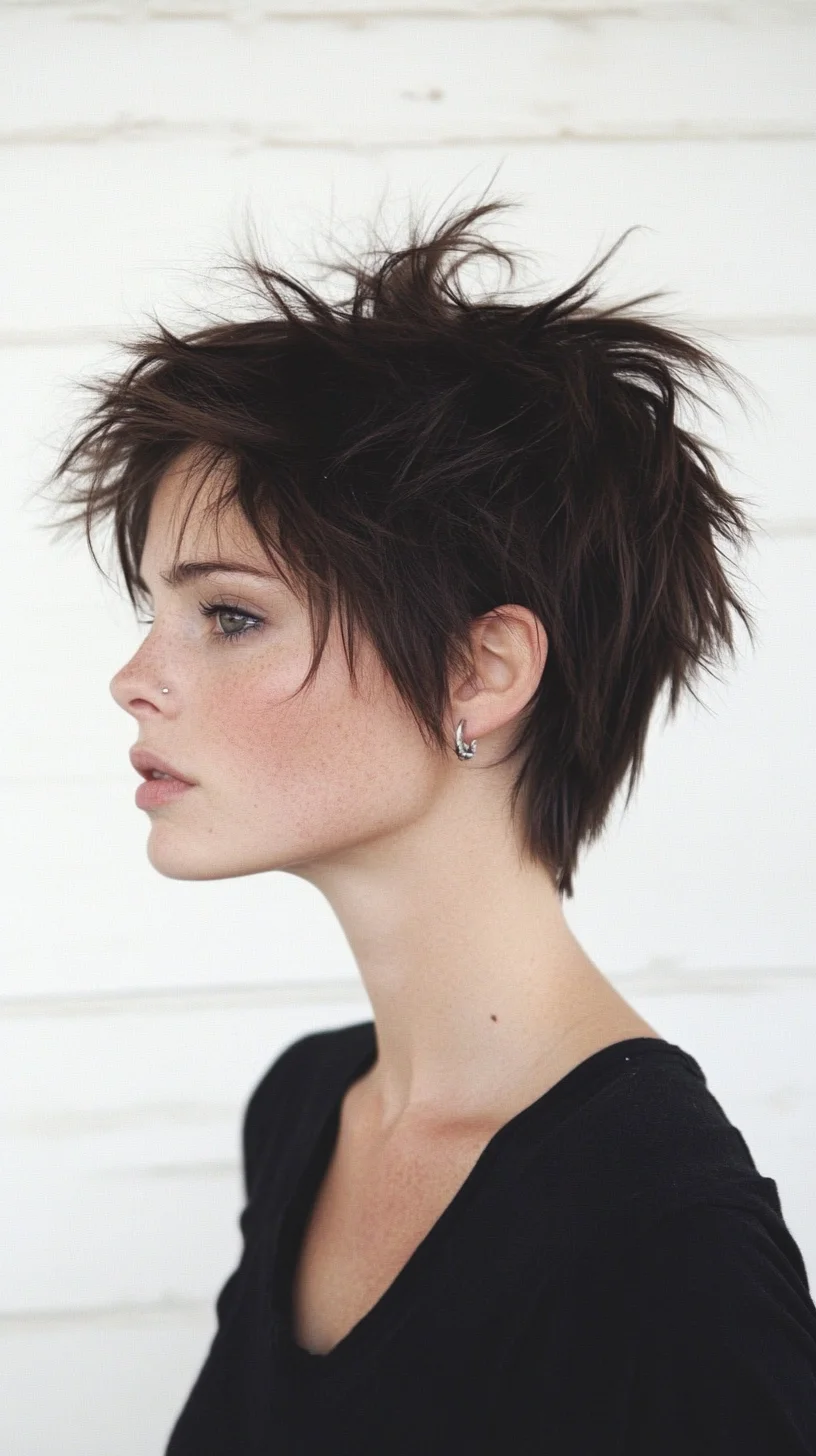 Effortlessly Edgy: The Textured Pixie Cut