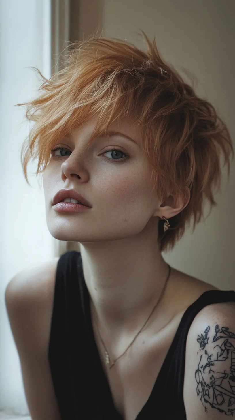 Effortlessly Edgy: The Tousled Pixie Cut for a Bold Statement