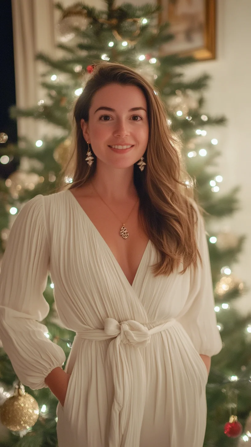 Effortlessly Elegant Holiday Glam: Embrace Timeless White for Any Festive Occasion