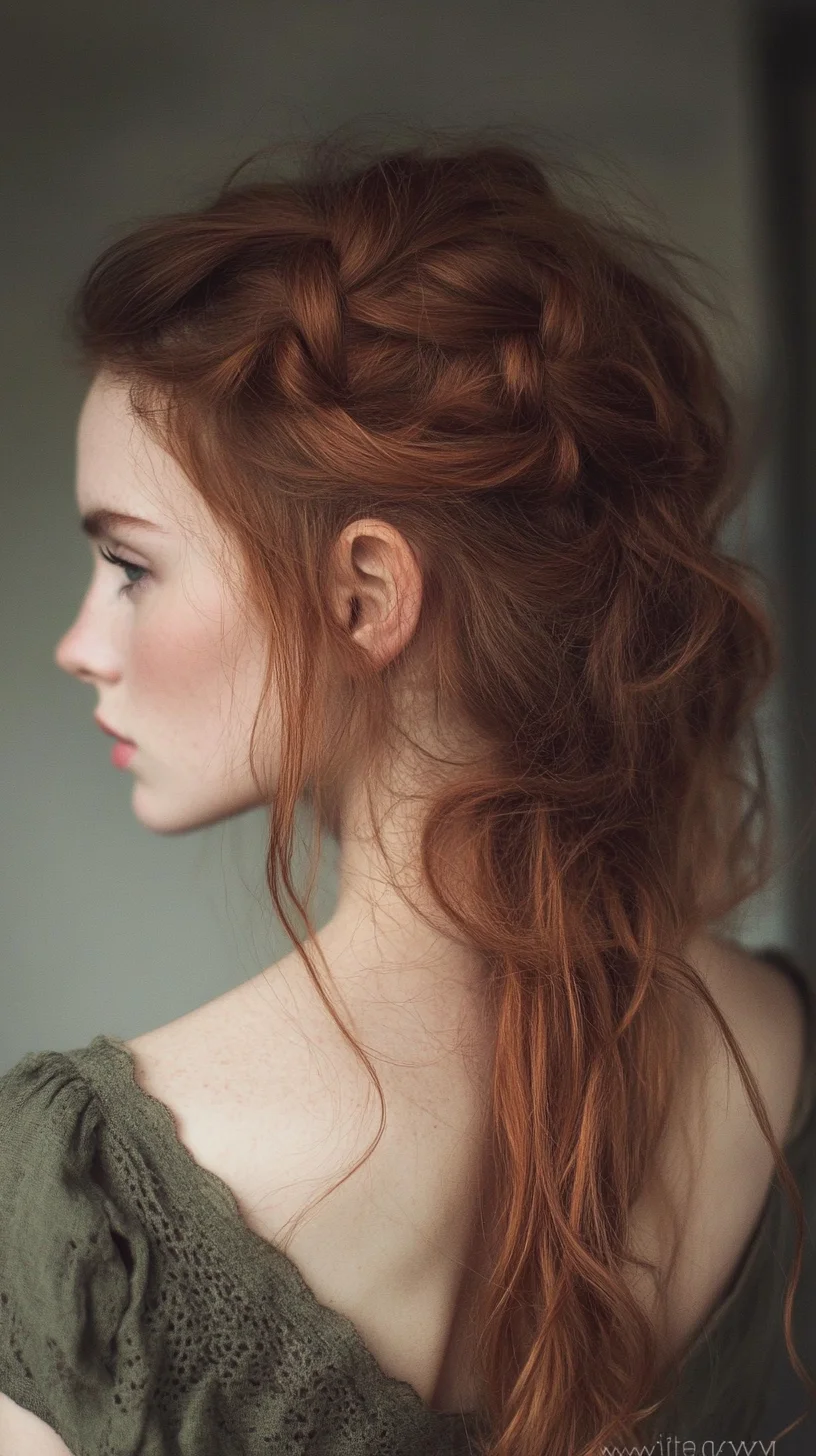 Effortlessly Elegant: The Bohemian Braided Updo