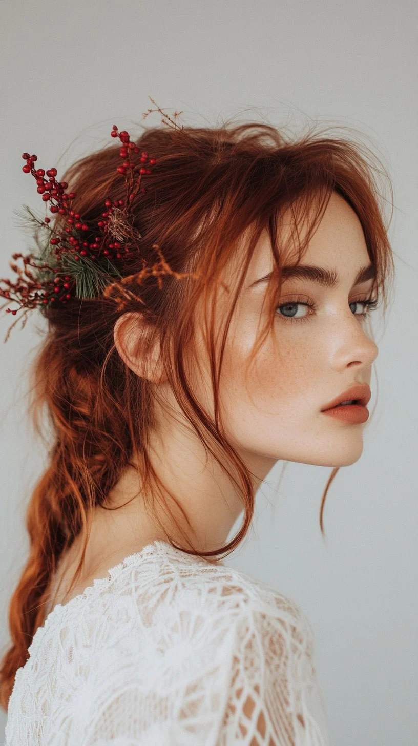 Effortlessly Elegant: The Botanical Braided Hairstyle