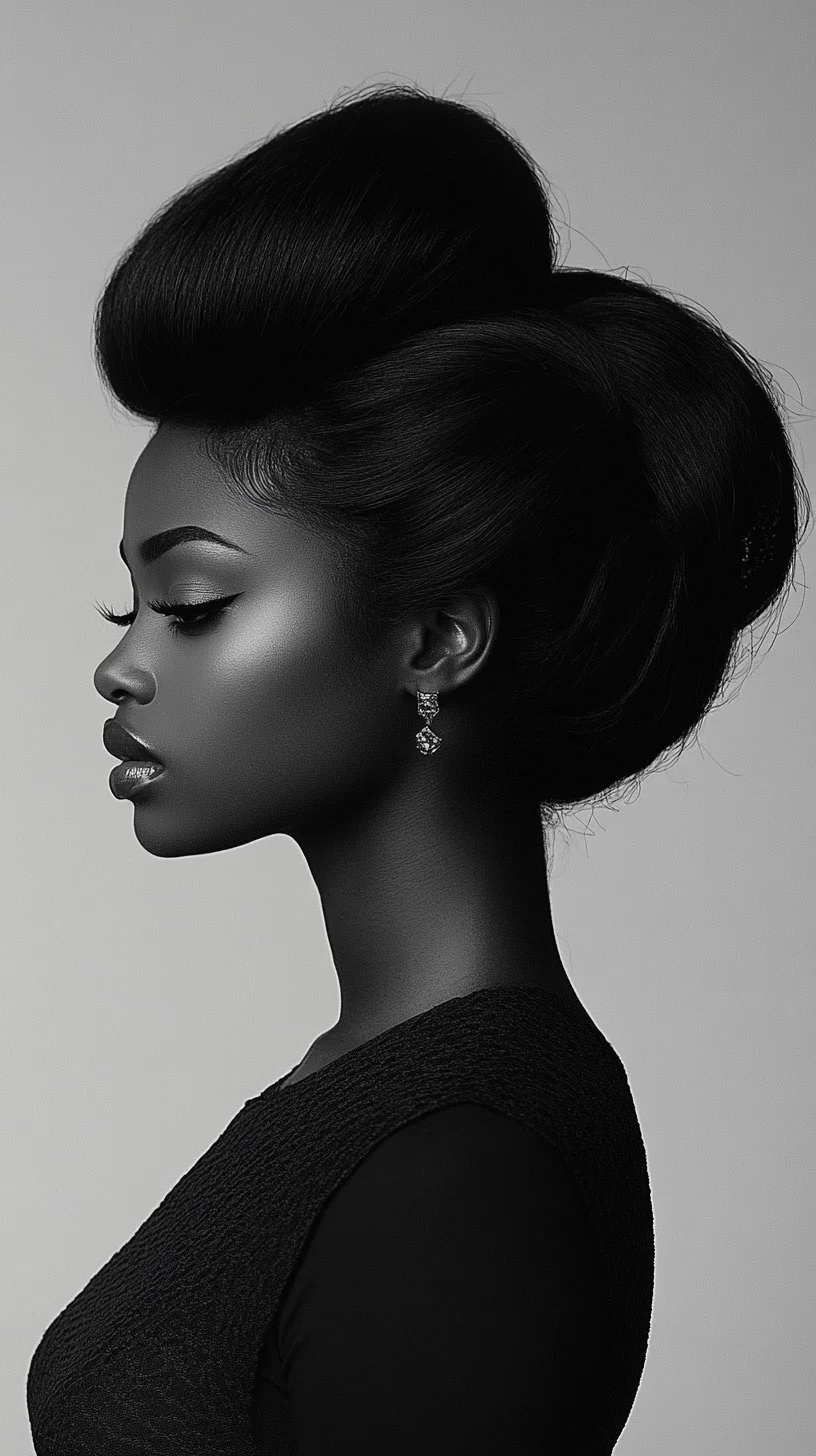 Effortlessly Elegant: The High Volume Updo for a Striking Look