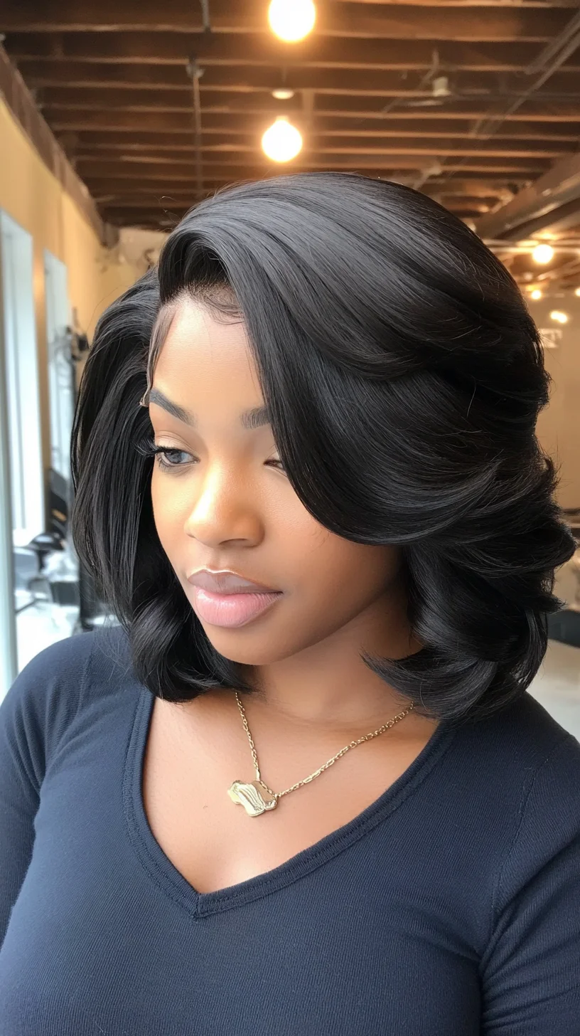 Effortlessly Elegant: The Smooth, Voluminous Bob for All Occasions