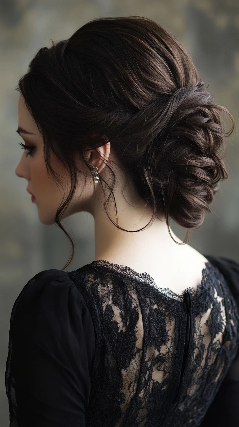 Effortlessly Elegant Updo: A Timeless Twist for Every Occasion