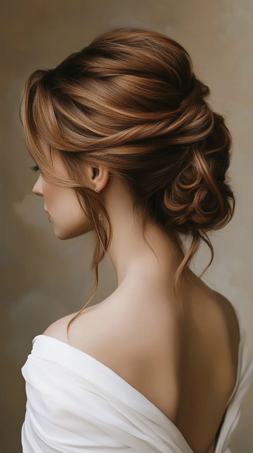 Effortlessly Elegant Updo: The Perfect Blend of Classic Charm and Modern Flair