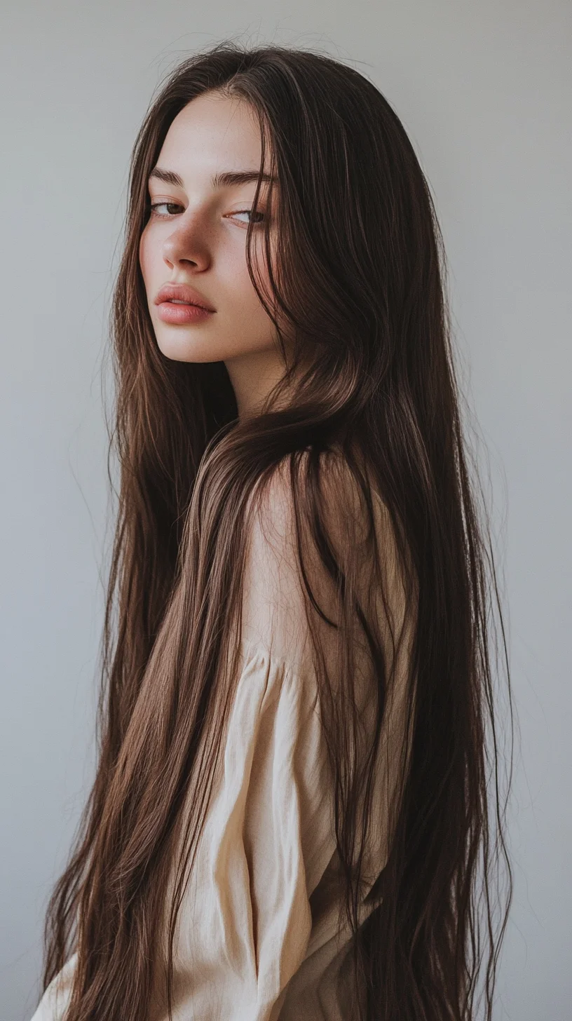 Effortlessly Glamorous: The Long, Flowing Hair with Natural Texture