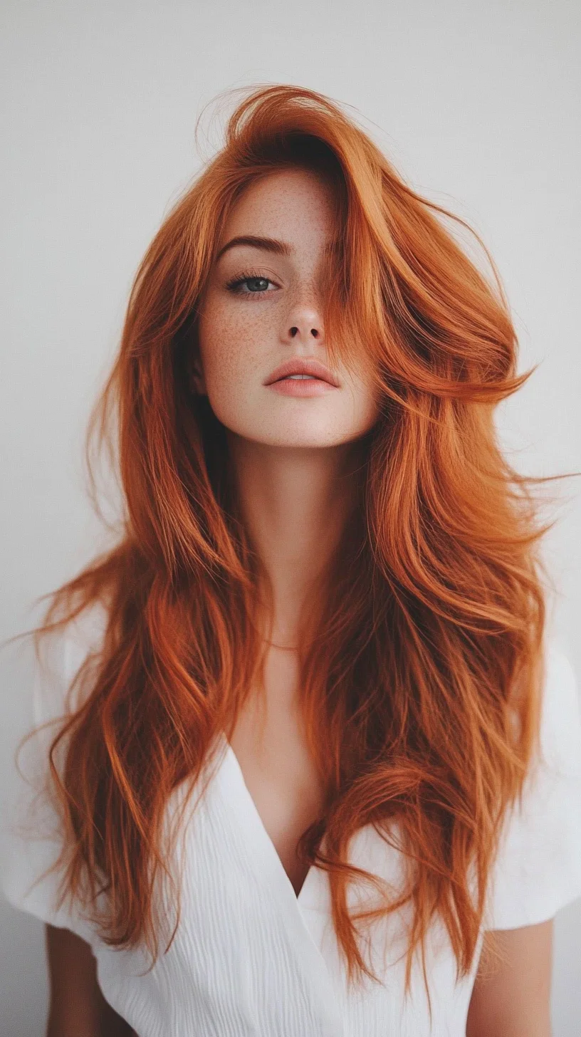 Effortlessly Glamorous: The Luscious Fiery Mane for Every Occasion