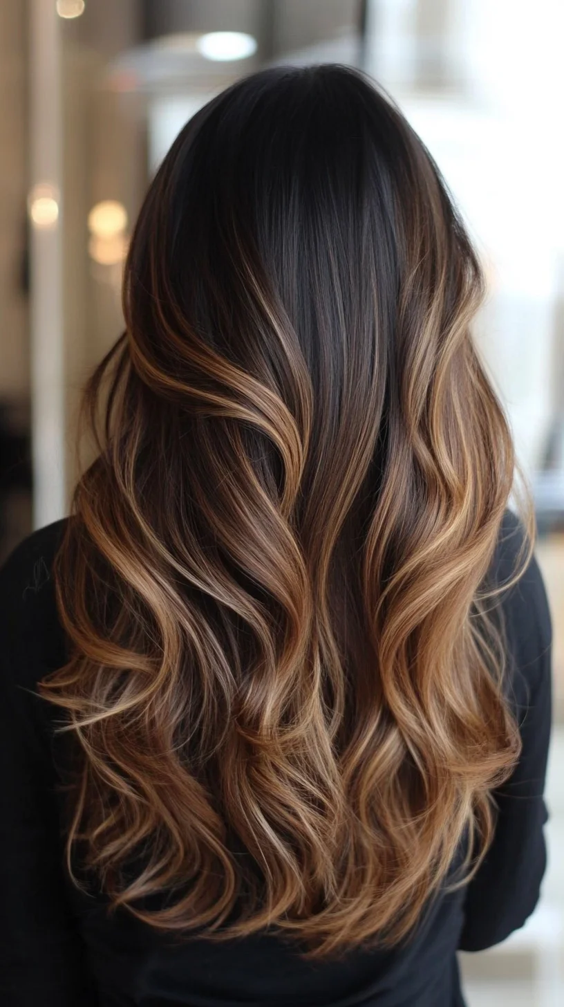 Effortlessly Gorgeous: Luscious Waves with Stunning Ombre Highlights