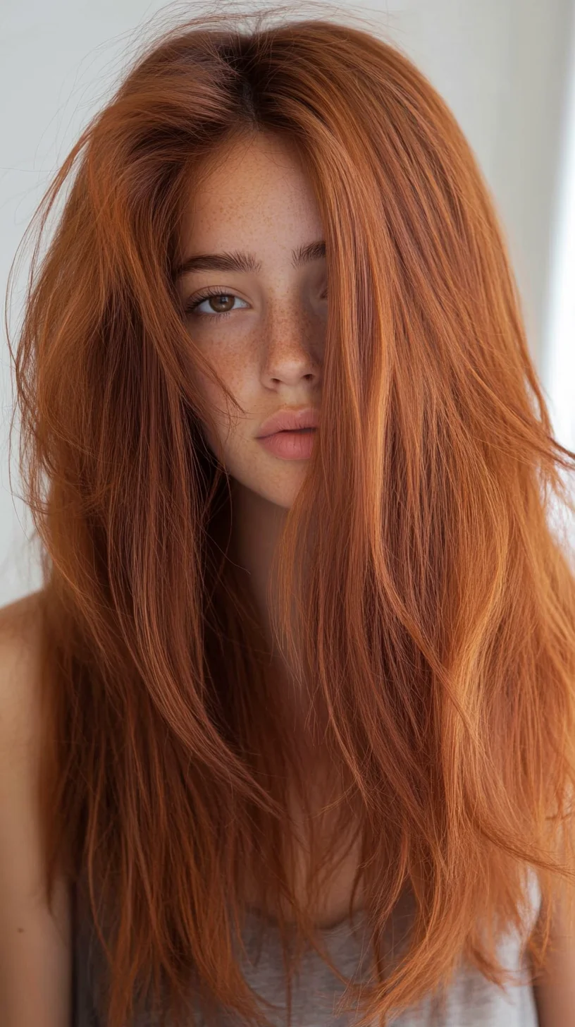 Effortlessly Gorgeous: The Lush, Copper-Infused Mane