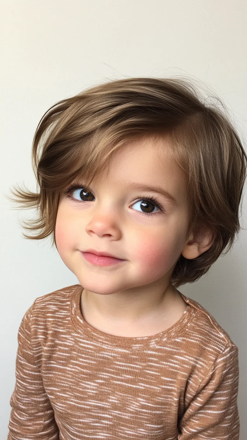 Effortlessly Playful: The Charming Textured Haircut for Kids