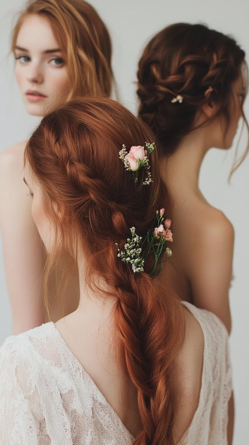 Effortlessly Romantic Braided Charm with Floral Accents