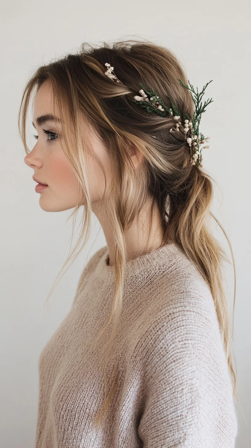 Effortlessly Romantic: The Boho-Chic Half-Up Hairstyle