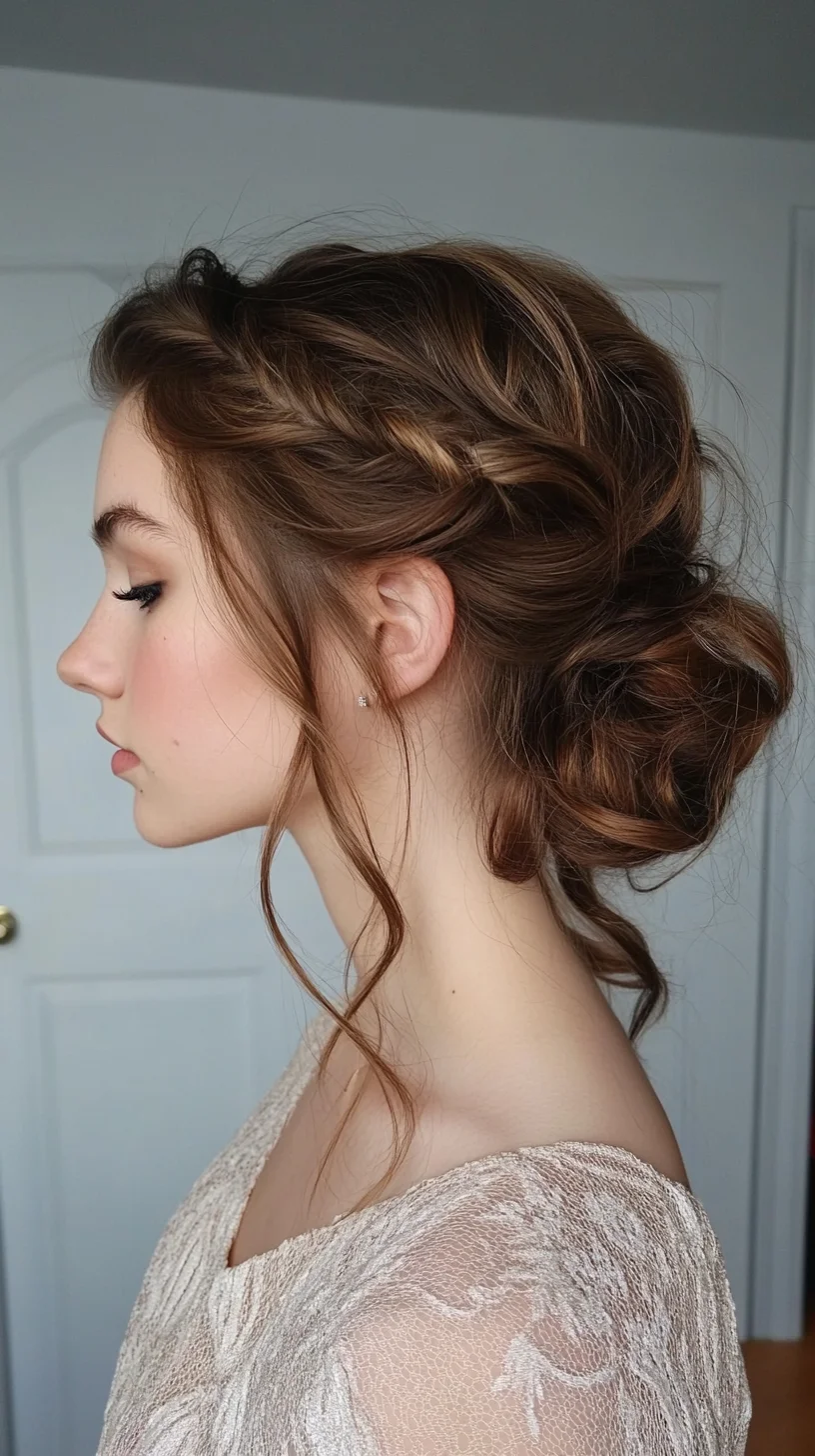 Effortlessly Romantic: The Braided Updo for Effortless Elegance