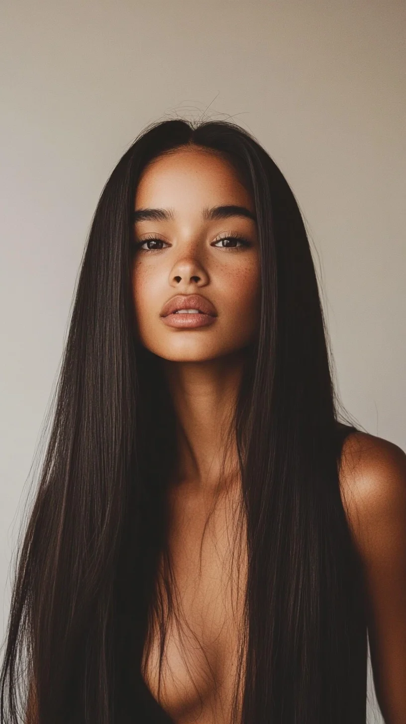 Effortlessly Sleek: The Long, Luscious Locks Look