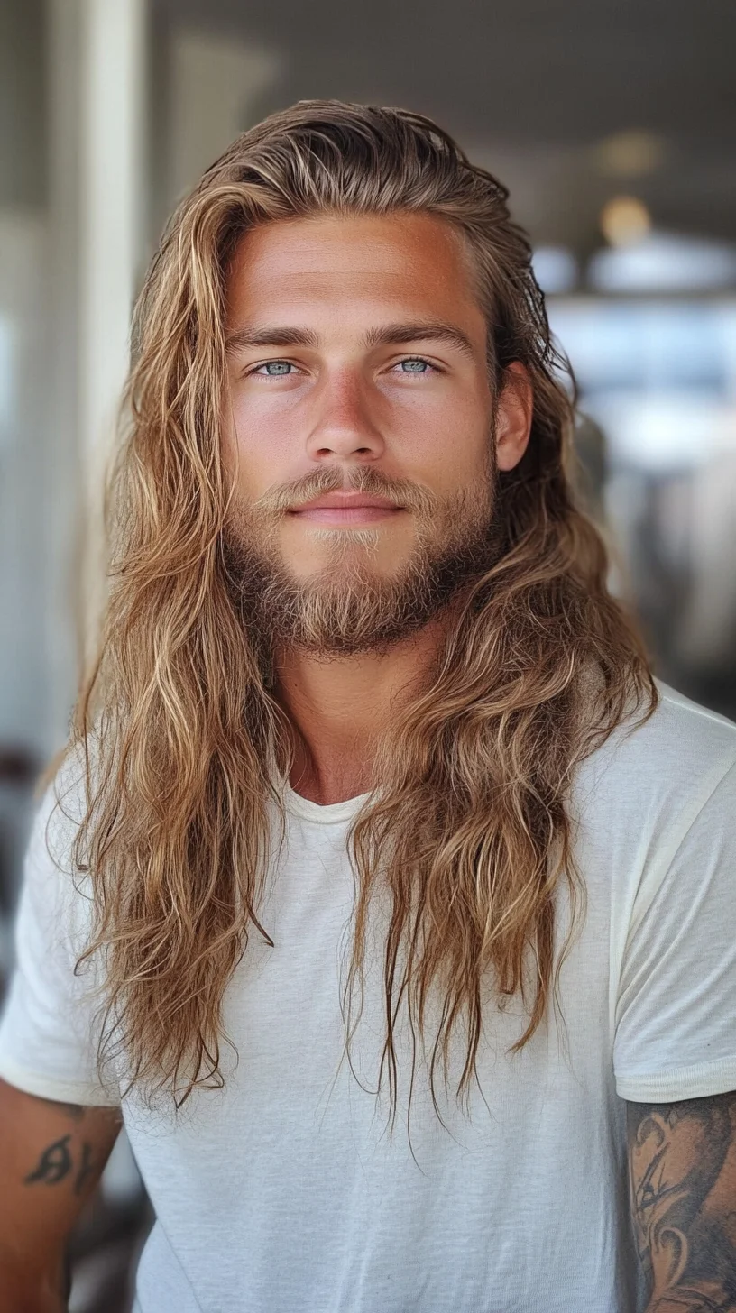 Effortlessly Stylish Long Waves: The Ultimate Masculine Look