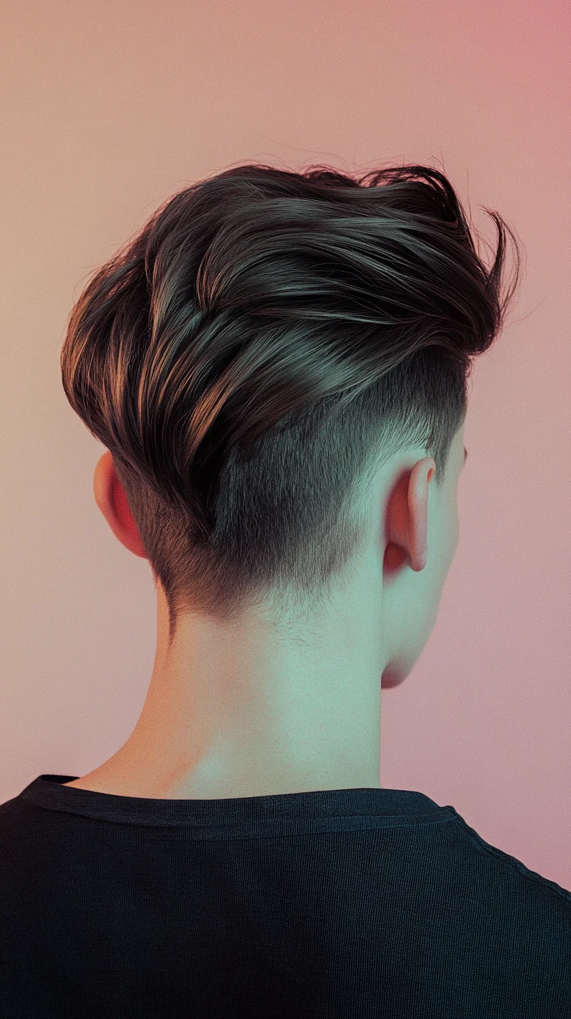 Effortlessly Stylish Textured Undercut for a Modern Look