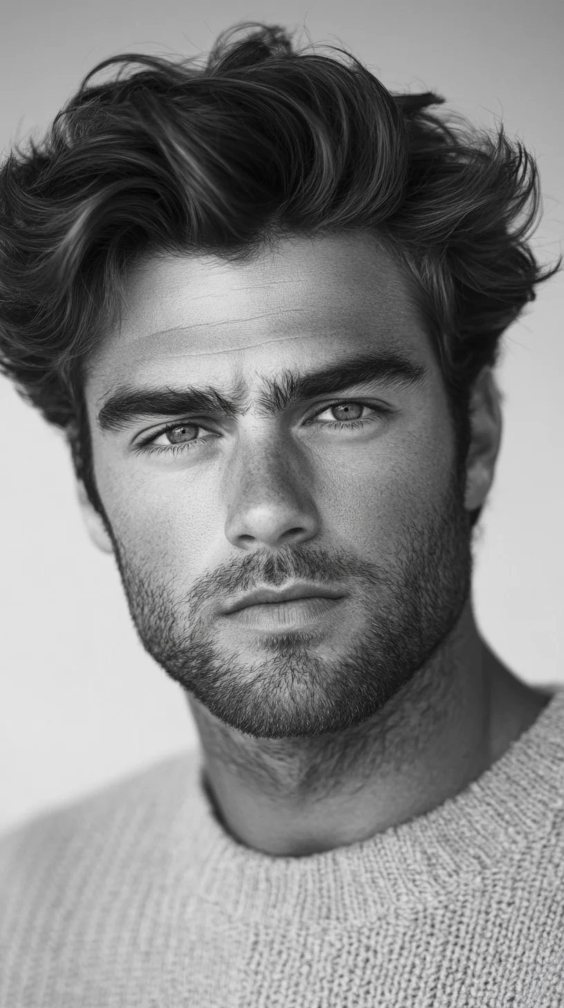 Effortlessly Textured Waves: The Ultimate Masculine Hairstyle