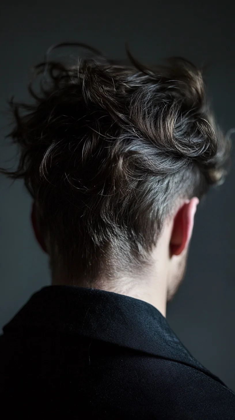 Effortlessly tousled hairstyle for a rugged yet refined look