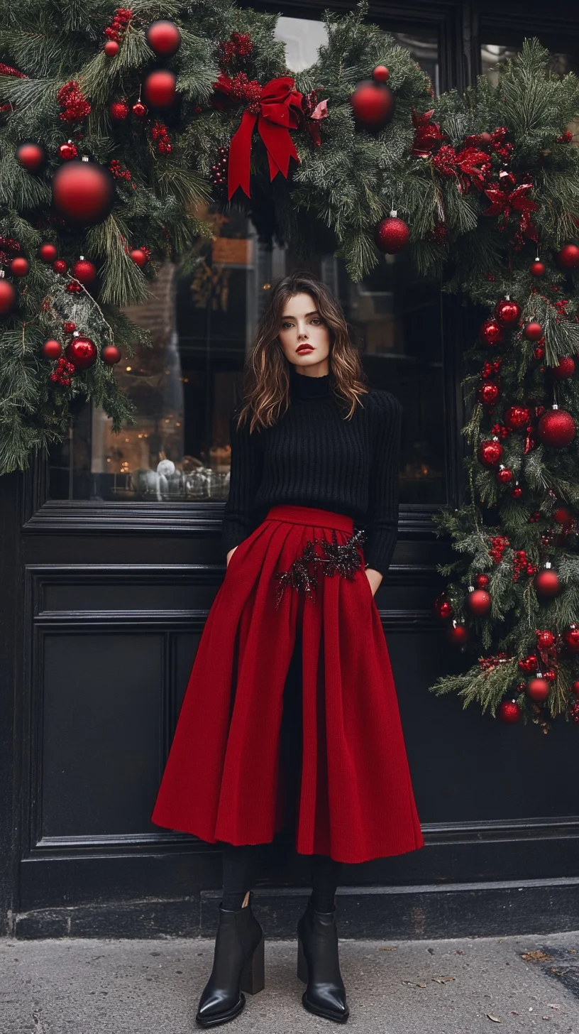 Elegance Meets Festivity: A Chic Holiday Ensemble for Any Occasion