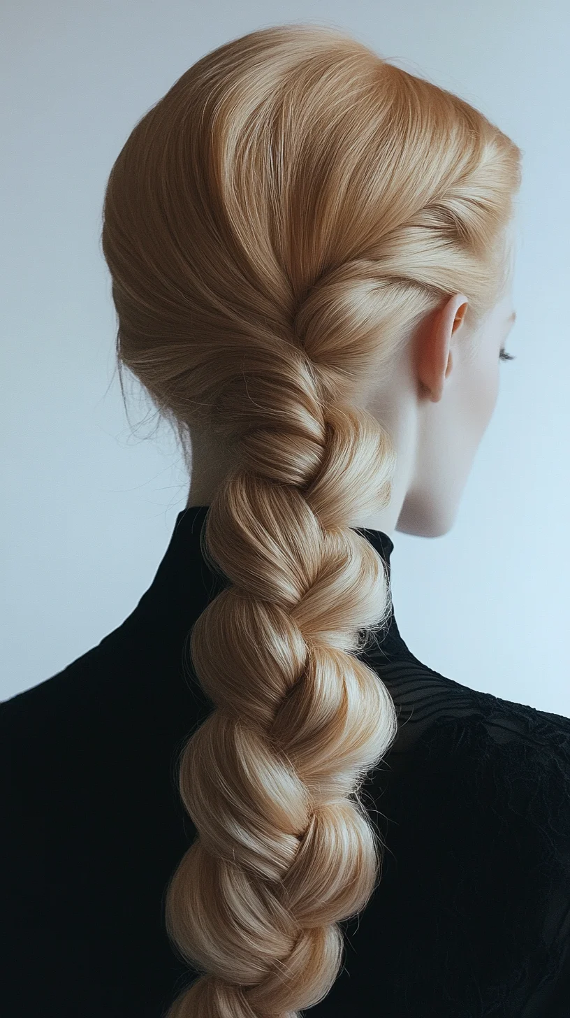 Elegant and Sleek: The Show-Stopping Braided Ponytail