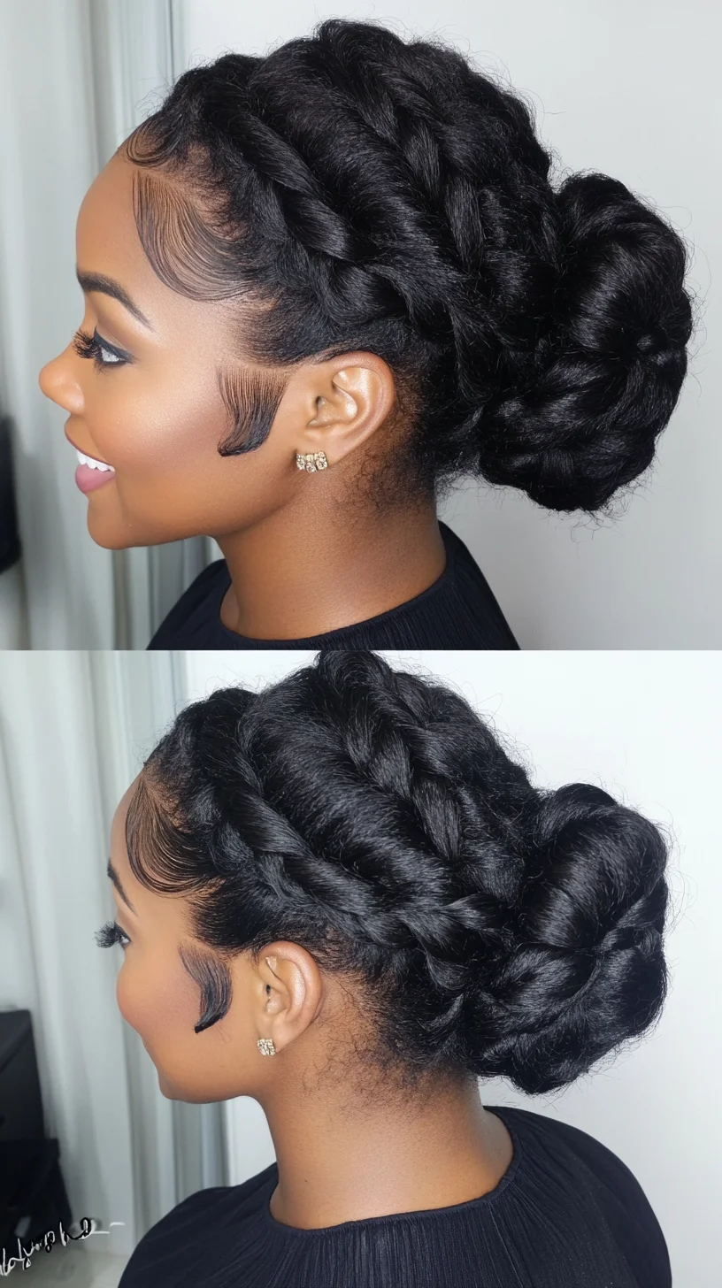 Elegant Braided Bun: A Stunning Updo for Effortless Chic