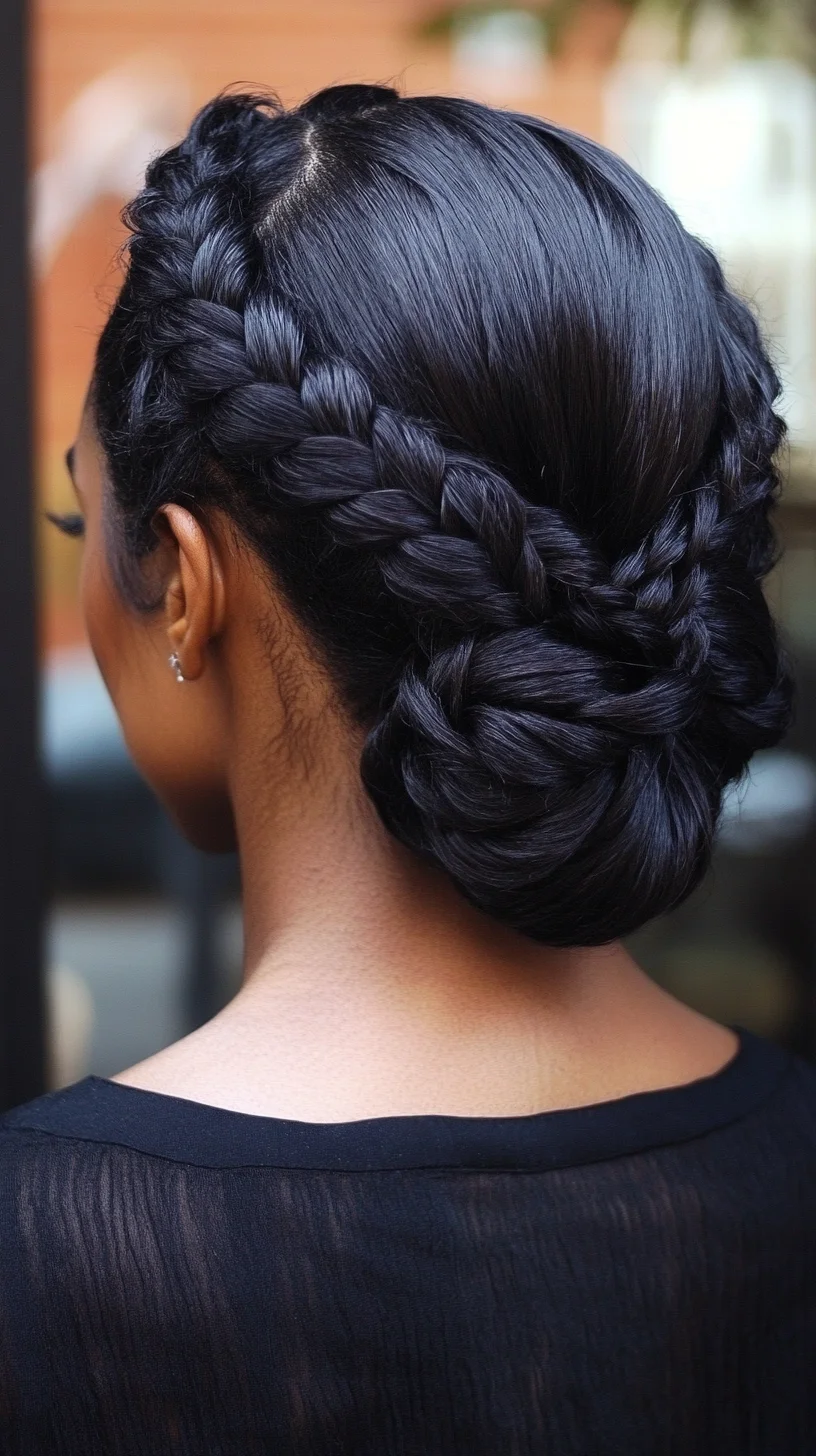 Elegant Braided Updo: A Perfect Blend of Sophistication and Style