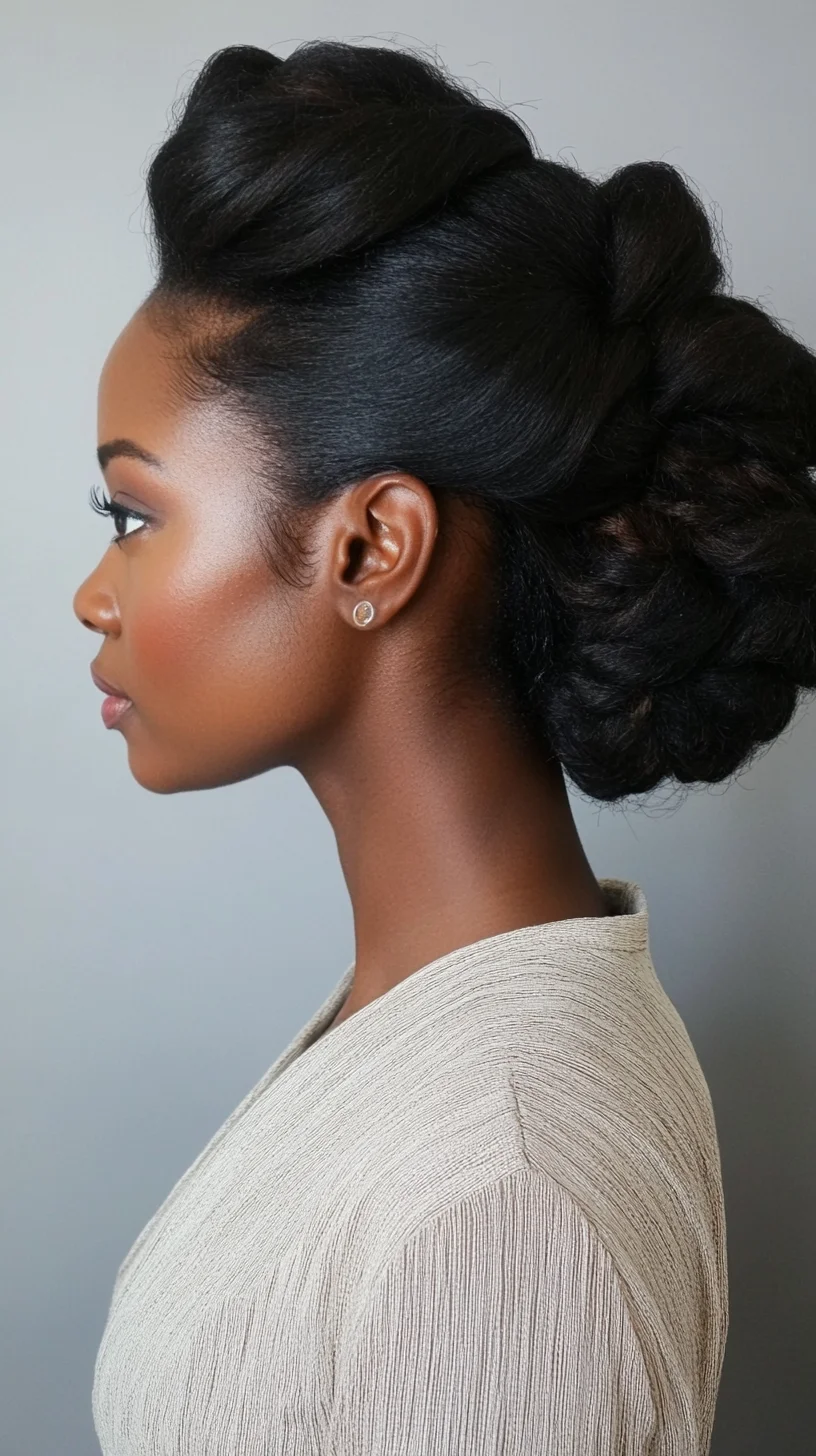 Elegant Braided Updo: An Exquisite Blend of Sophistication and Texture