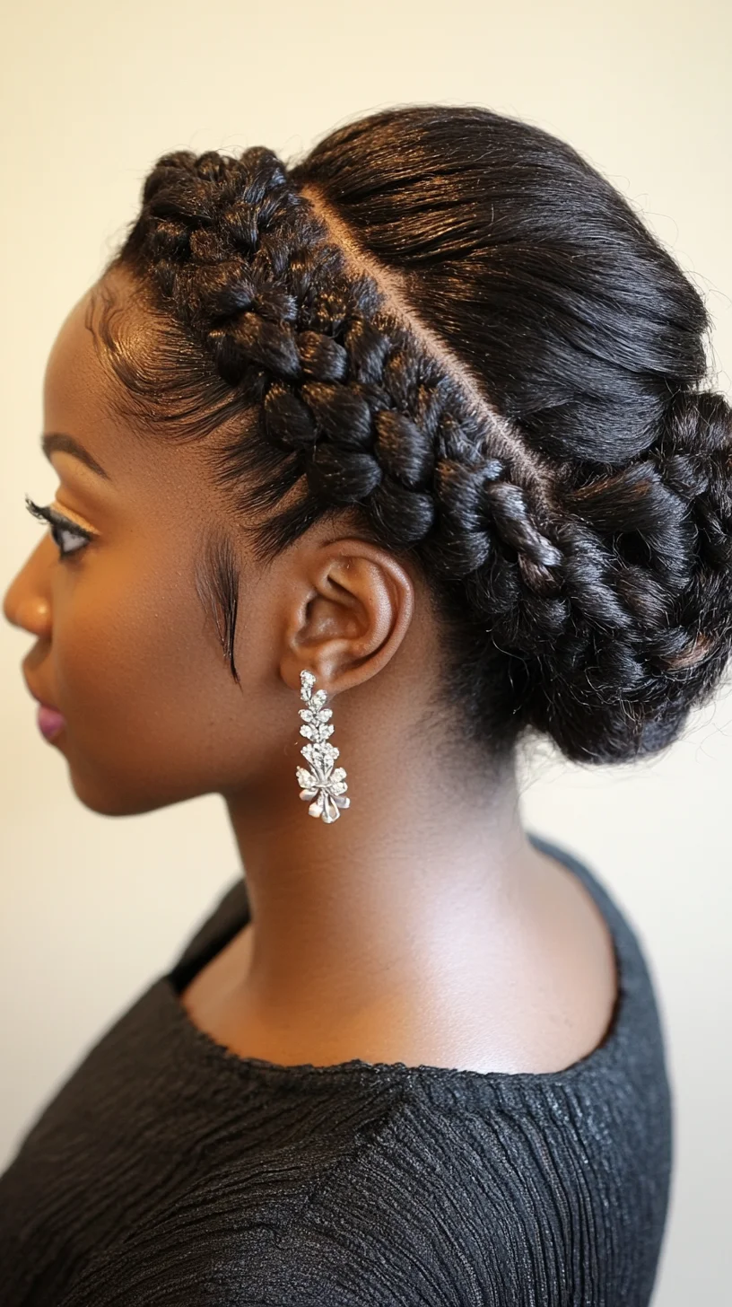 Elegant Braided Updo: The Perfect Blend of Sophistication and Charm