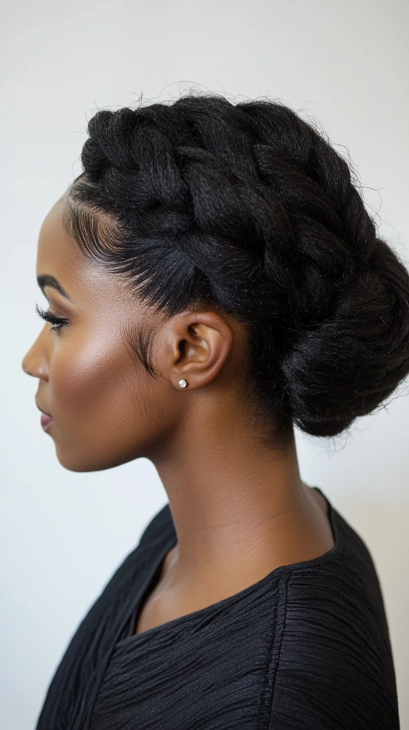 Elegant Crown Braid Updo: A Chic Solution for Any Occasion