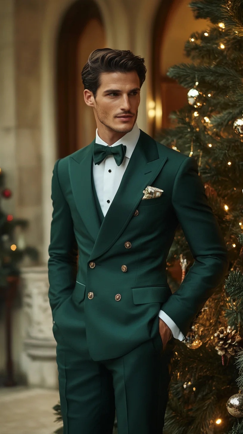 Elegant Green Suit: The Quintessential Choice for Upscale Festive Gatherings