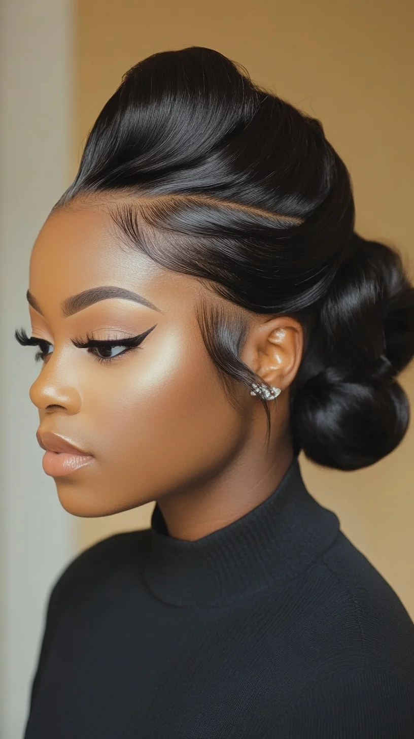 Elegant Low Bun with Sleek Volume: A Timeless Statement in Hair Fashion