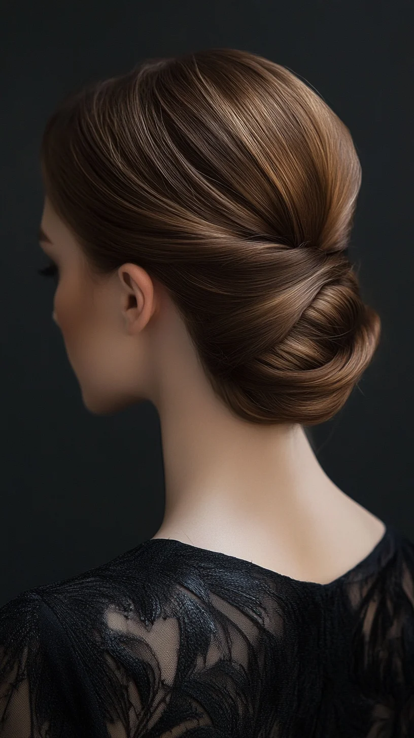 Elegant Low Twist: A Timeless Updo for Effortless Sophistication