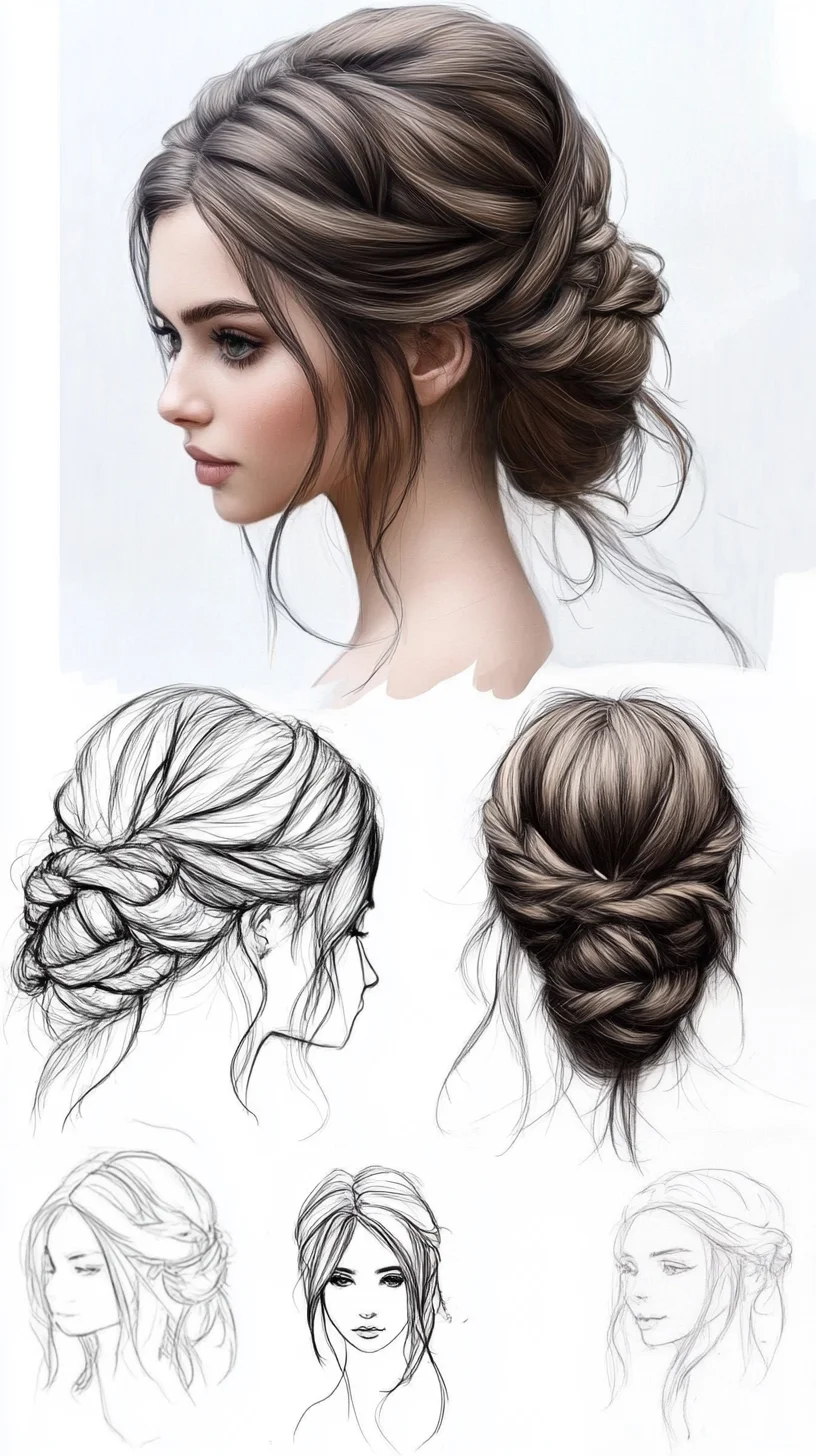 Elegant Messy Bun: A Chic and Effortless Updo for Any Occasion