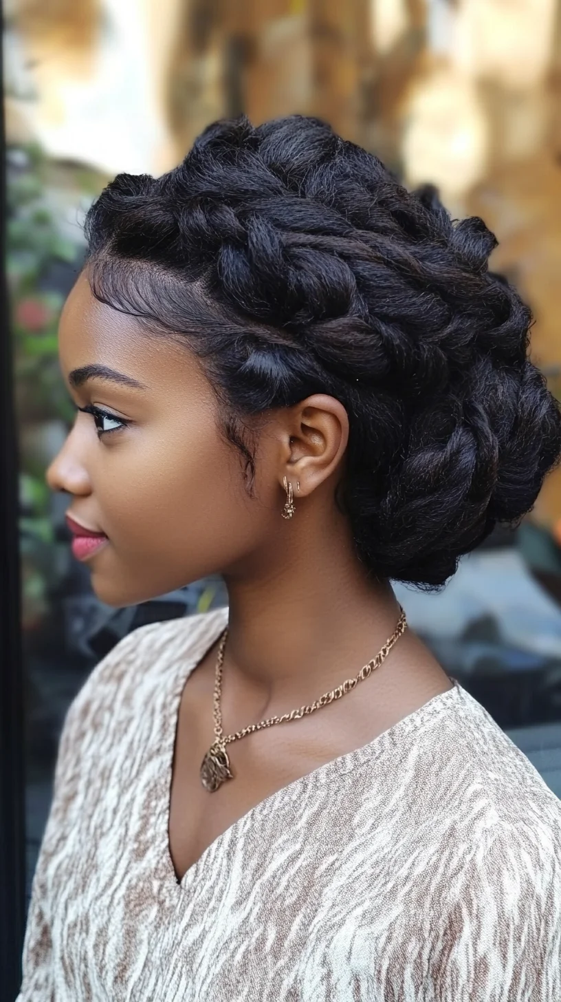 Elegant Twisted Updo: A Chic Style for Every Occasion