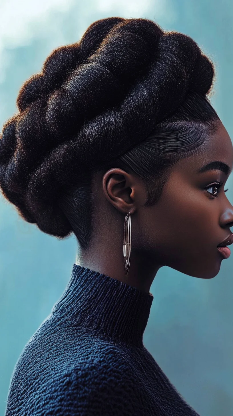 Elegant Twisted Updo: A Timeless Statement of Grace and Sophistication